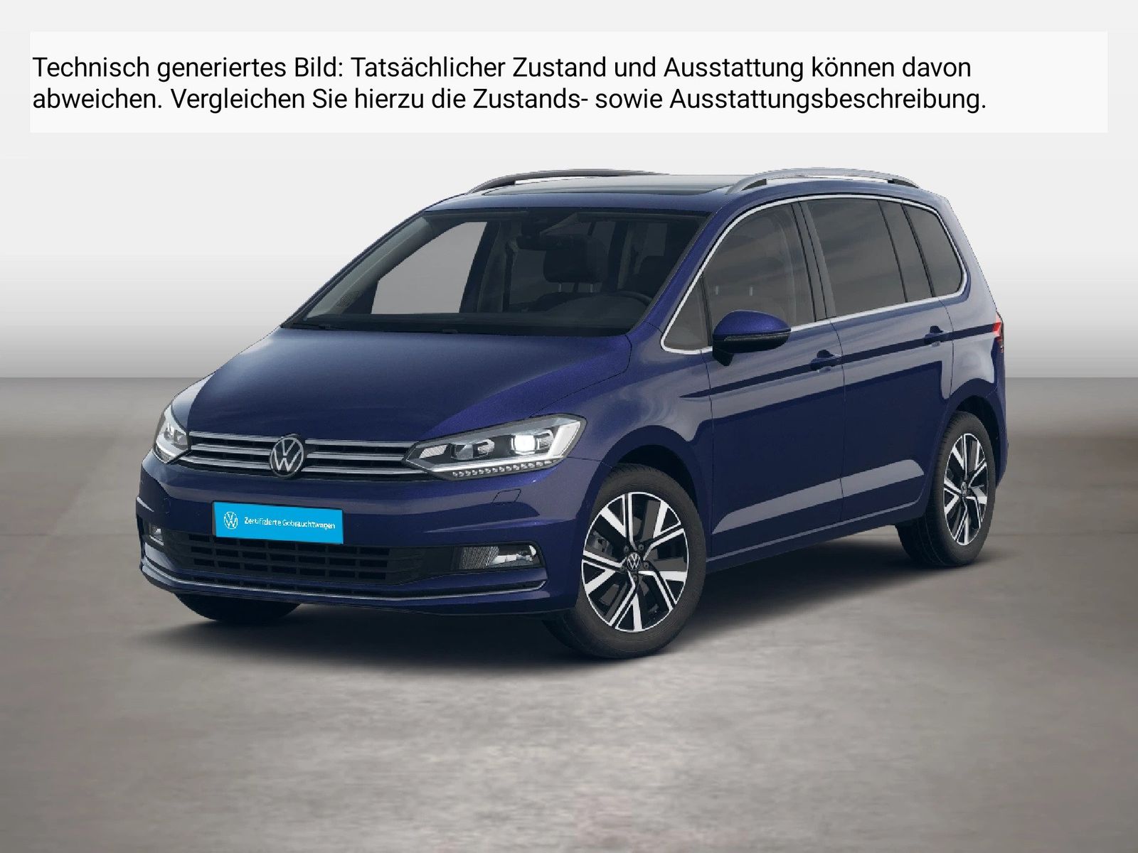 Fahrzeug autohaus mense Fahrzeugabbildung Volkswagen Touran Highline 1.5 TSI 110kW 7-Gang DSG 4 Türen - mit KI generiert/bearbeitet