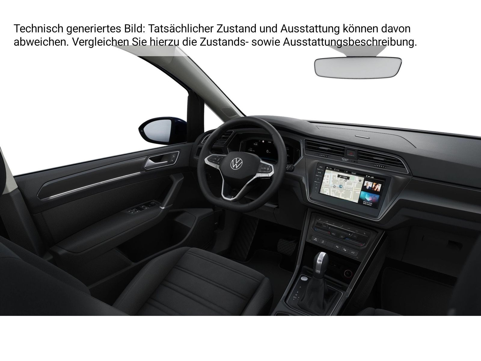 Fahrzeug autohaus mense Fahrzeugabbildung Volkswagen Touran Highline 1.5 TSI 110kW 7-Gang DSG 4 Türen - mit KI generiert/bearbeitet