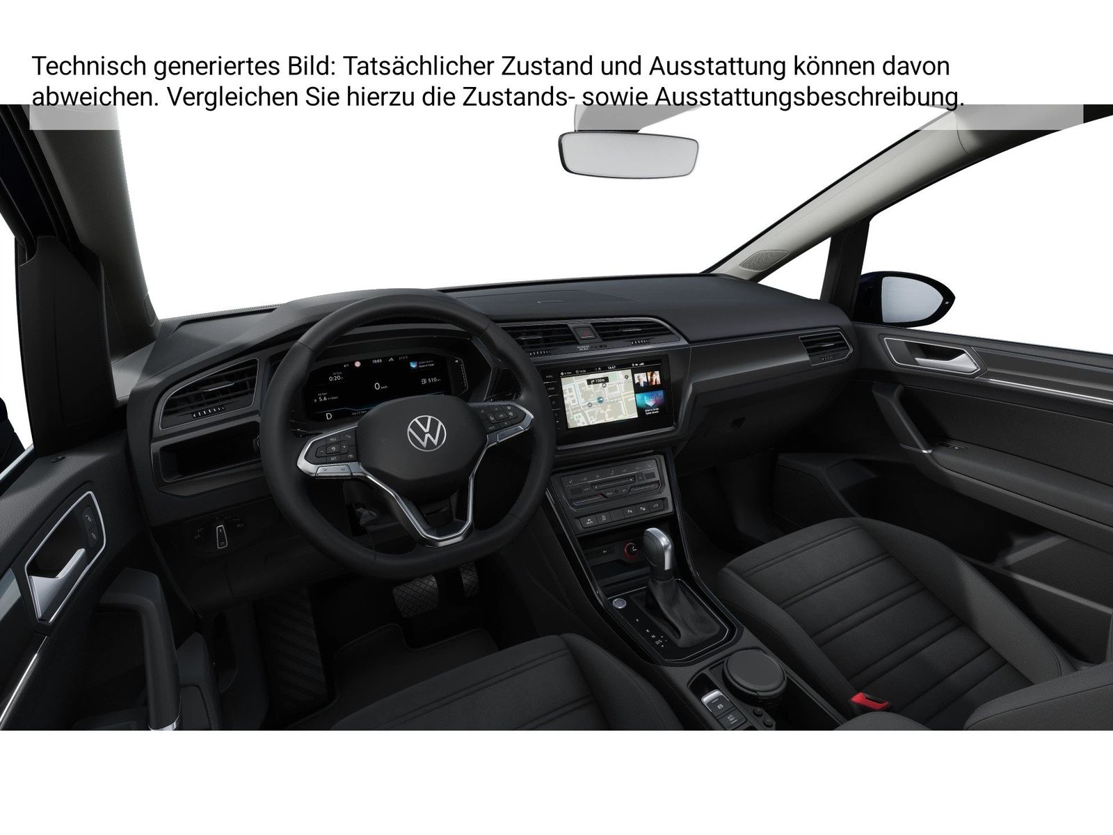Fahrzeug autohaus mense Fahrzeugabbildung Volkswagen Touran Highline 1.5 TSI 110kW 7-Gang DSG 4 Türen - mit KI generiert/bearbeitet