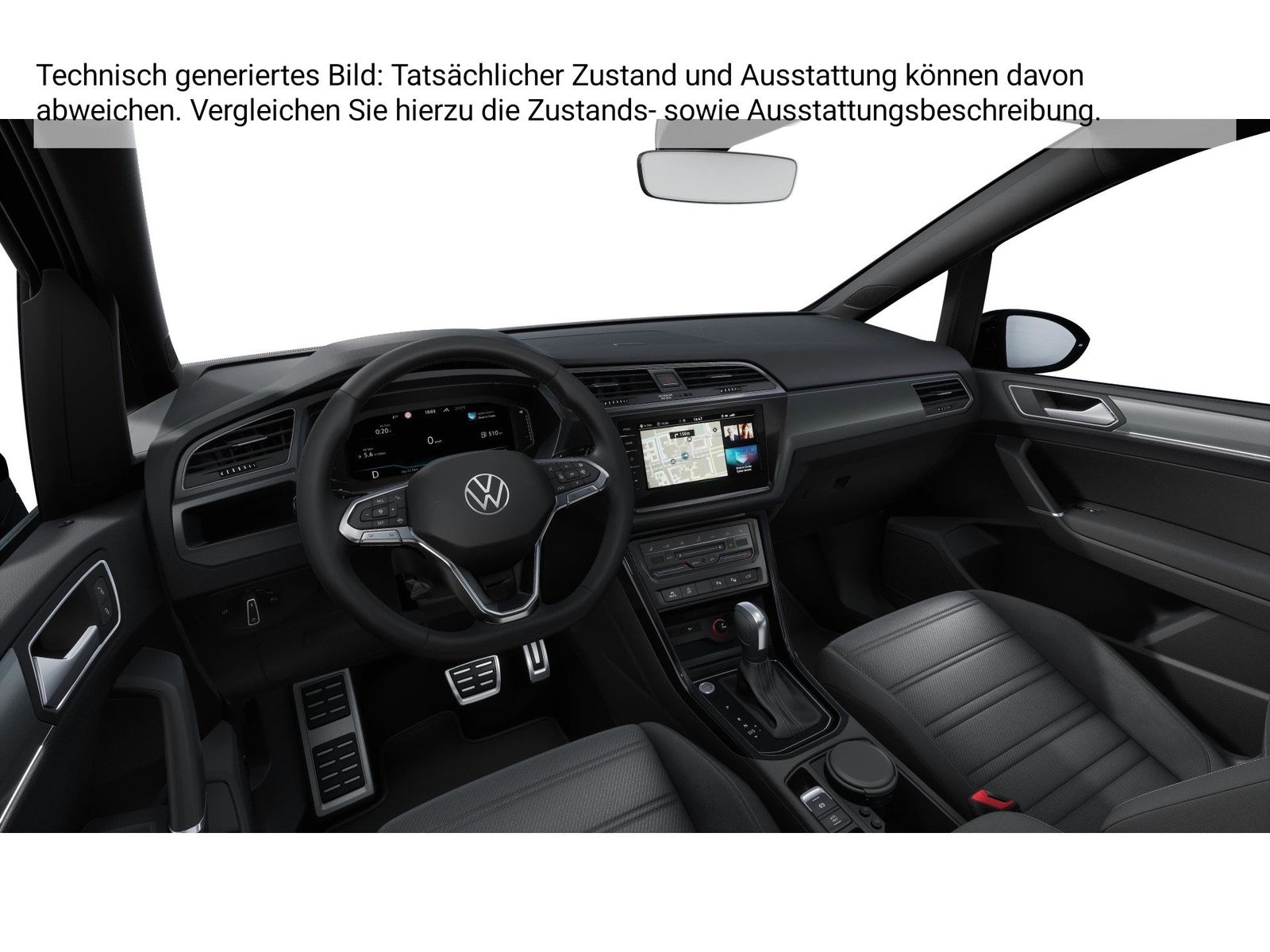 Fahrzeug autohaus mense Fahrzeugabbildung Volkswagen Touran Highline 1.5 TSI 110kW 7-Gang DSG 4 Türen - mit KI generiert/bearbeitet