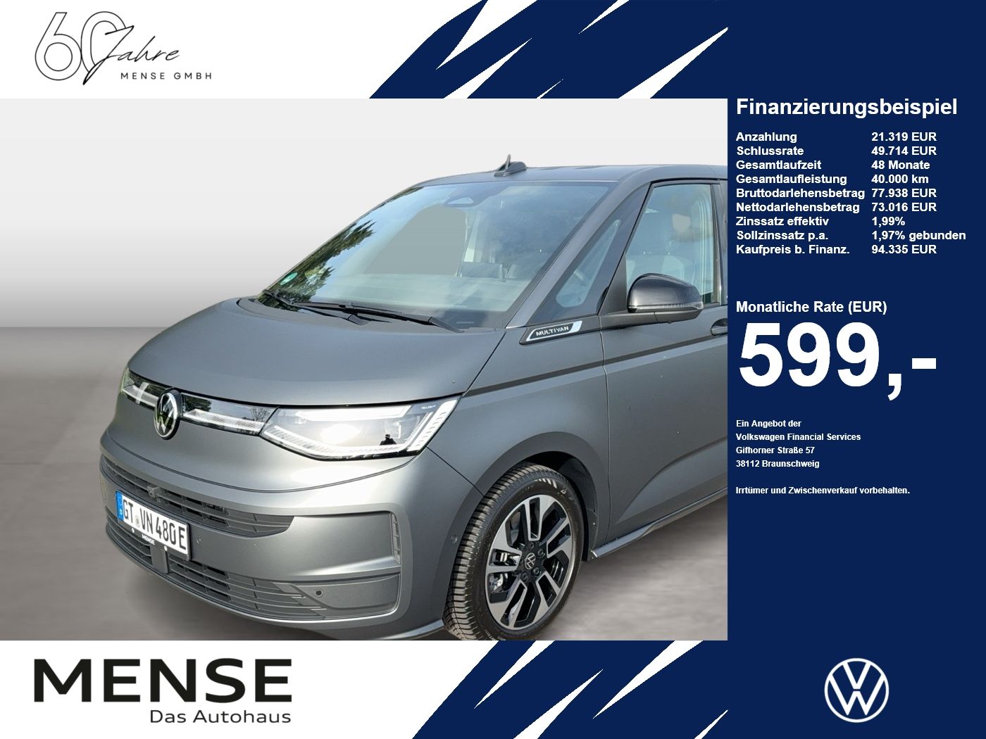 Fahrzeuge PKW autohaus mense Volkswagen Multivan T7 Generation 1.5 eHybrid 4M 130kW DSG - mit KI generiert/bearbeitet