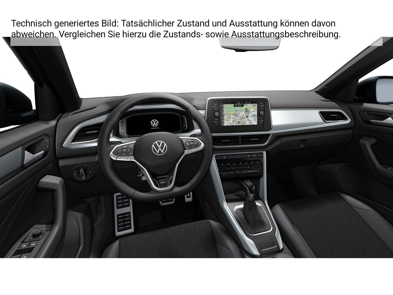 Fahrzeug autohaus mense Fahrzeugabbildung Volkswagen T-Roc 1.5TSI DSG Life Goal CarPlay AHK ACC LED - mit KI generiert/bearbeitet