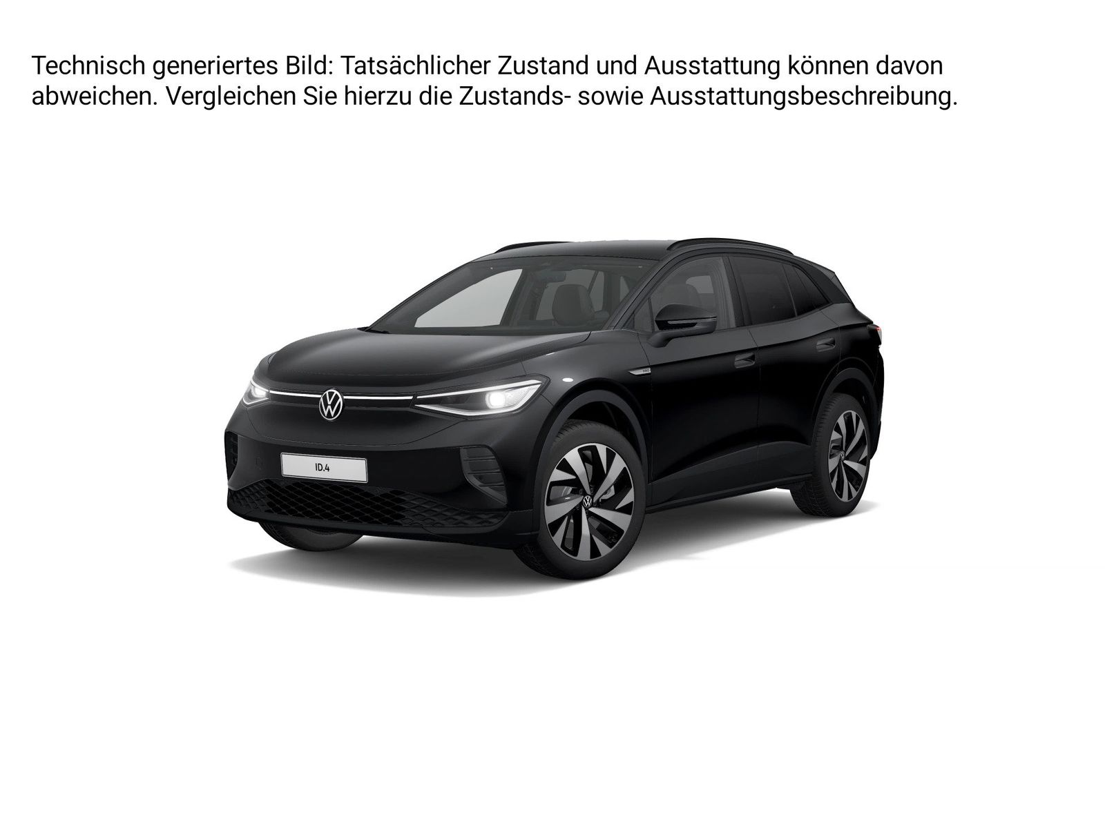 Fahrzeugabbildung Volkswagen ID.4 Pro Performance IQ.Light Matrix CarPlay AHK - mit KI generiert/bearbeitet