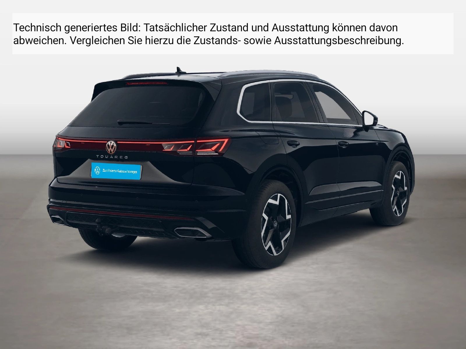 Fahrzeug autohaus mense Fahrzeugabbildung Volkswagen Touareg 3.0TDI DSG 4-motion R-Line IQ.Light AHK - mit KI generiert/bearbeitet