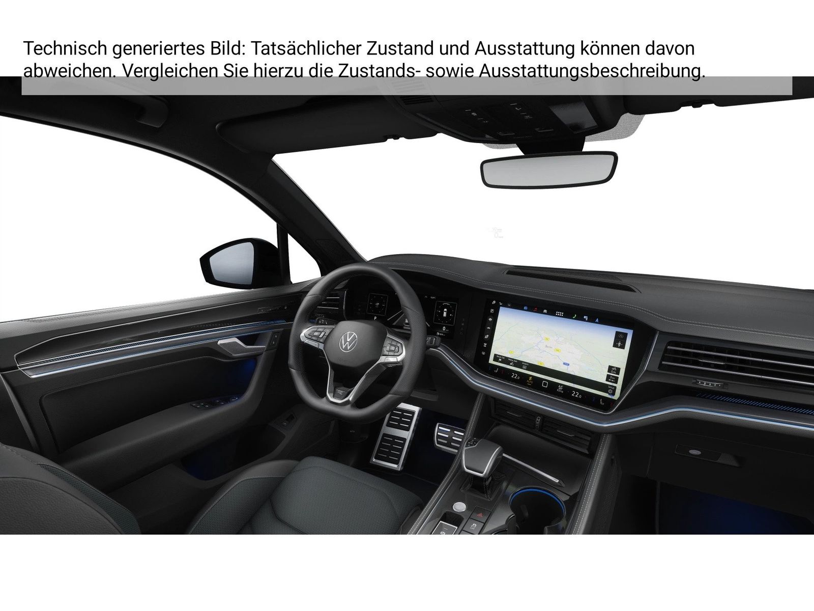 Fahrzeug autohaus mense Fahrzeugabbildung Volkswagen Touareg 3.0TDI DSG 4-motion R-Line IQ.Light AHK - mit KI generiert/bearbeitet