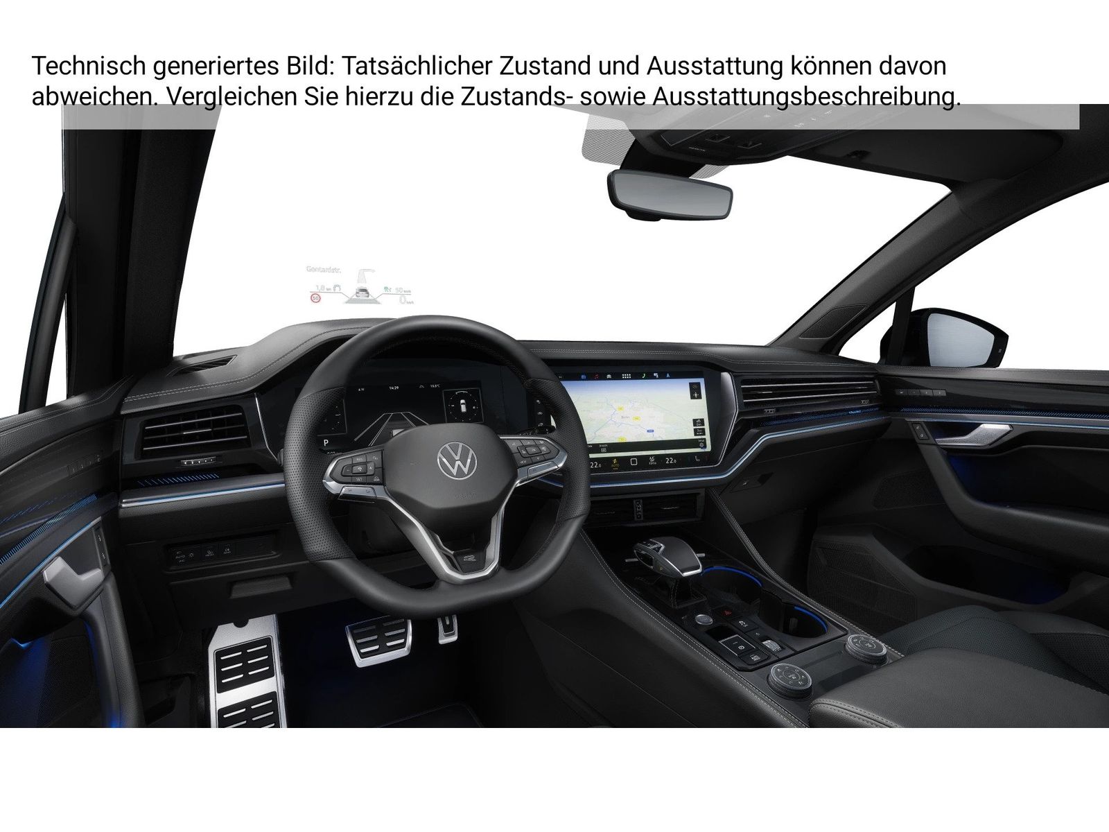 Fahrzeug autohaus mense Fahrzeugabbildung Volkswagen Touareg 3.0TDI DSG 4-motion R-Line IQ.Light AHK - mit KI generiert/bearbeitet