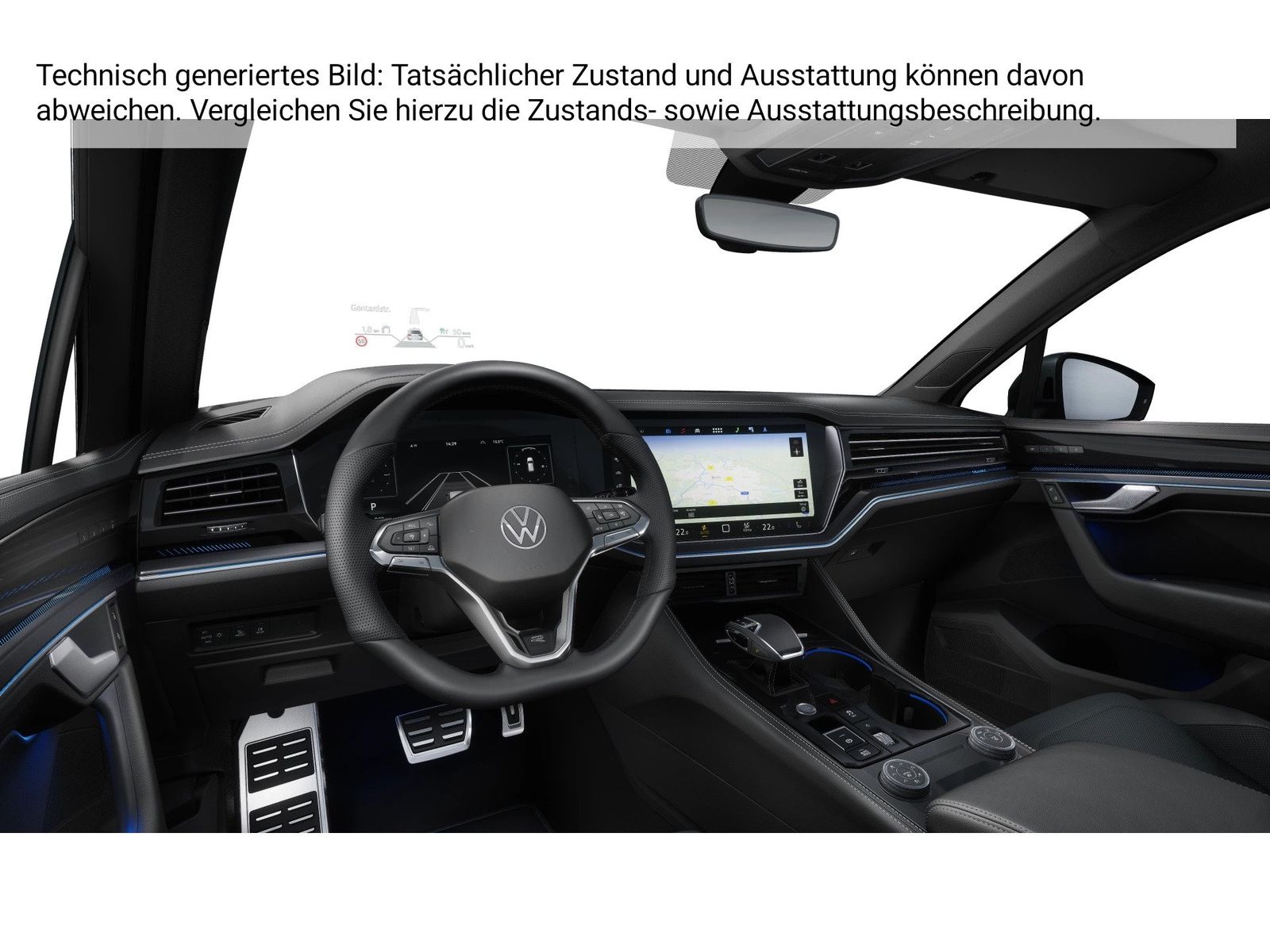 Fahrzeug autohaus mense Fahrzeugabbildung Volkswagen Touareg 3.0TDI DSG 4-motion R-Line IQ.Light AHK - mit KI generiert/bearbeitet