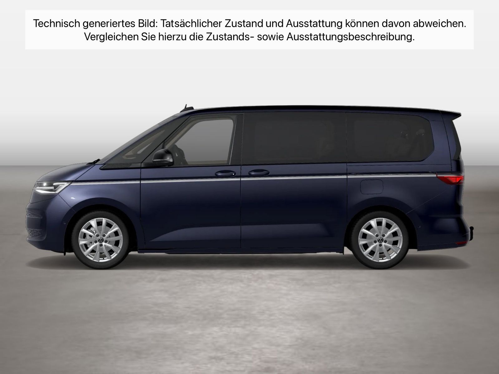 Fahrzeugabbildung Volkswagen Multivan Style LÜ 110kW TDI Aut. IQ.Light Matrix - mit KI generiert/bearbeitet