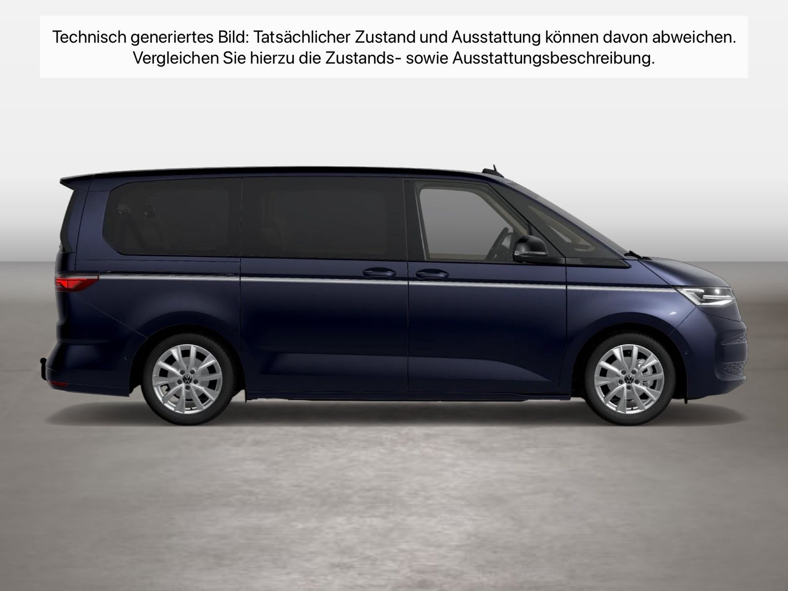 Fahrzeugabbildung Volkswagen Multivan Style LÜ 110kW TDI Aut. IQ.Light Matrix - mit KI generiert/bearbeitet