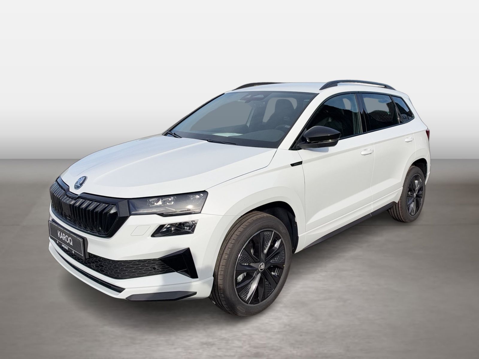 Fahrzeug autohaus mense Fahrzeugabbildung SKODA Karoq Sportline 1.5l TSI 110kW Matrix AHK ACC - mit KI generiert/bearbeitet