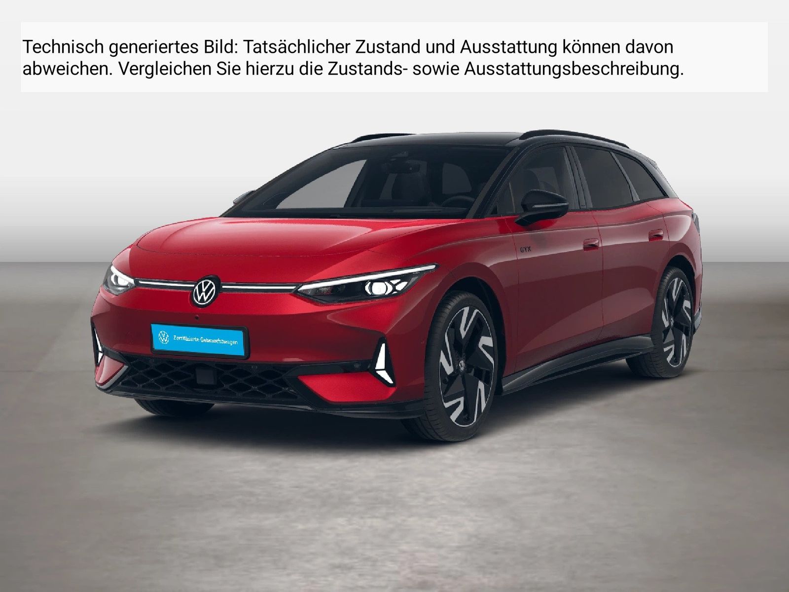 Fahrzeug autohaus mense Fahrzeugabbildung Volkswagen ID.7 Tourer GTX 4-motion electric IQ.Light h/k - mit KI generiert/bearbeitet
