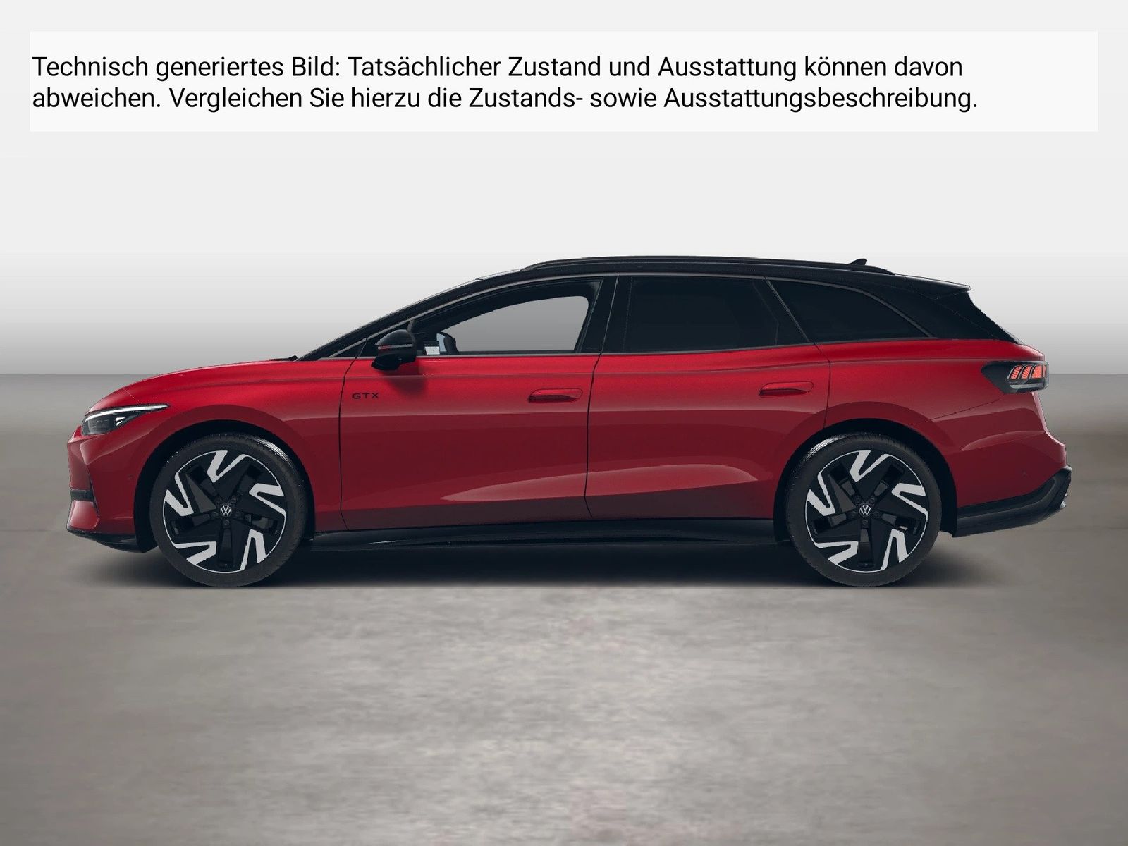 Fahrzeug autohaus mense Fahrzeugabbildung Volkswagen ID.7 Tourer GTX 4-motion electric IQ.Light h/k - mit KI generiert/bearbeitet