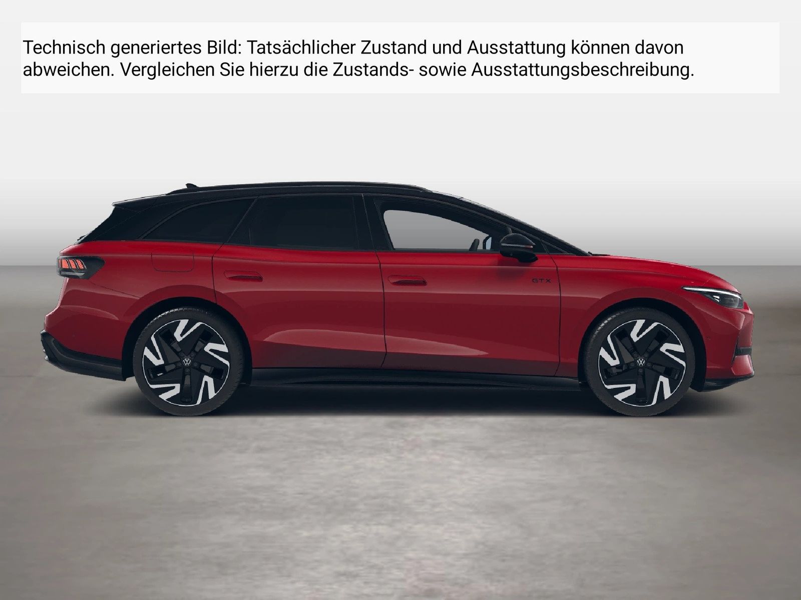 Fahrzeug autohaus mense Fahrzeugabbildung Volkswagen ID.7 Tourer GTX 4-motion electric IQ.Light h/k - mit KI generiert/bearbeitet