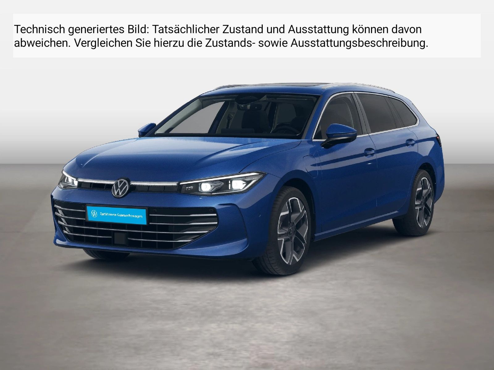 Fahrzeugabbildung Volkswagen Passat Variant 1.5 TSI eHybrid IQ.Light Matrix - mit KI generiert/bearbeitet