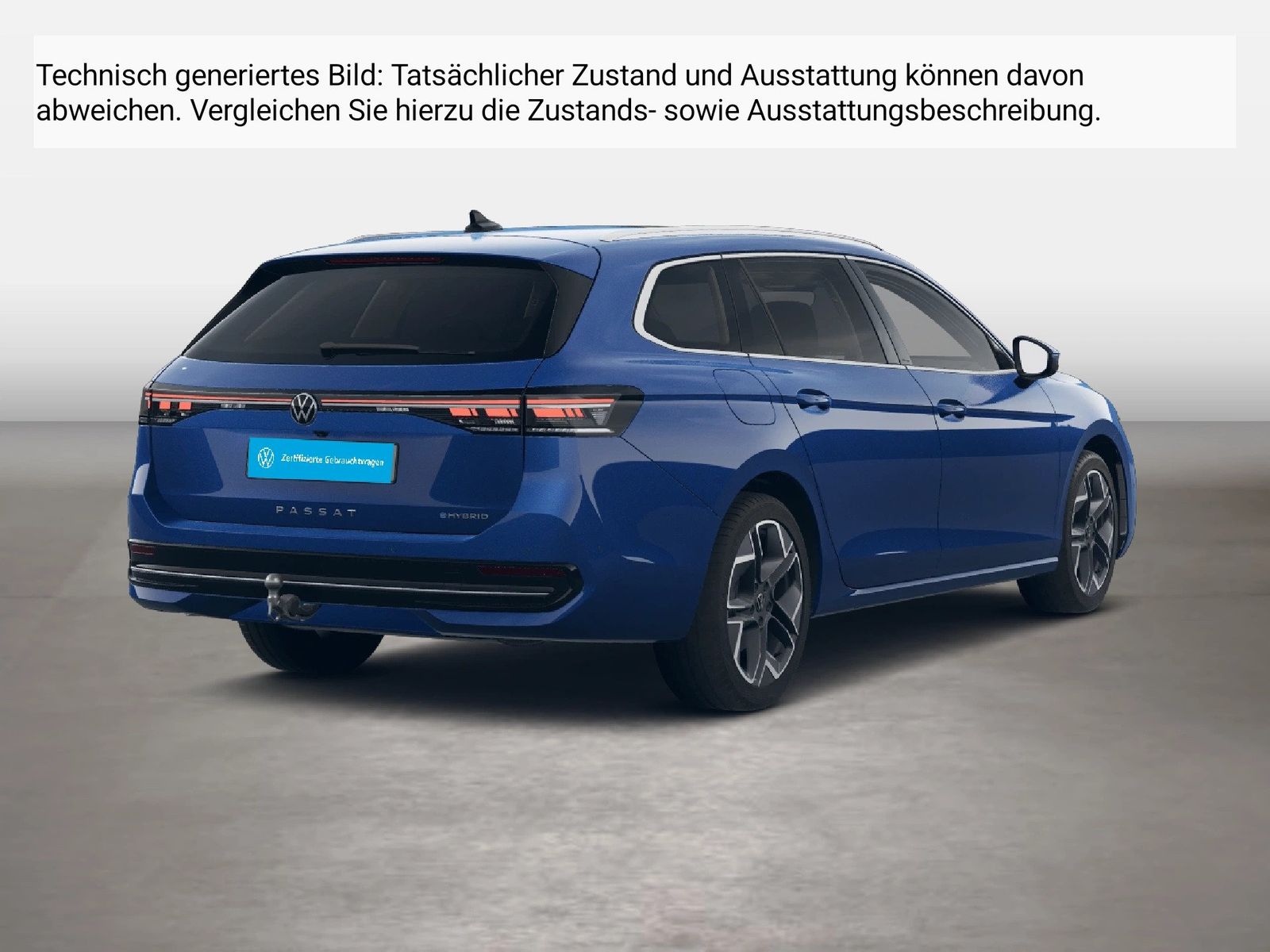 Fahrzeugabbildung Volkswagen Passat Variant 1.5 TSI eHybrid IQ.Light Matrix - mit KI generiert/bearbeitet