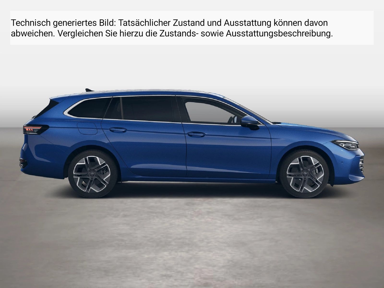 Fahrzeugabbildung Volkswagen Passat Variant 1.5 TSI eHybrid IQ.Light Matrix - mit KI generiert/bearbeitet