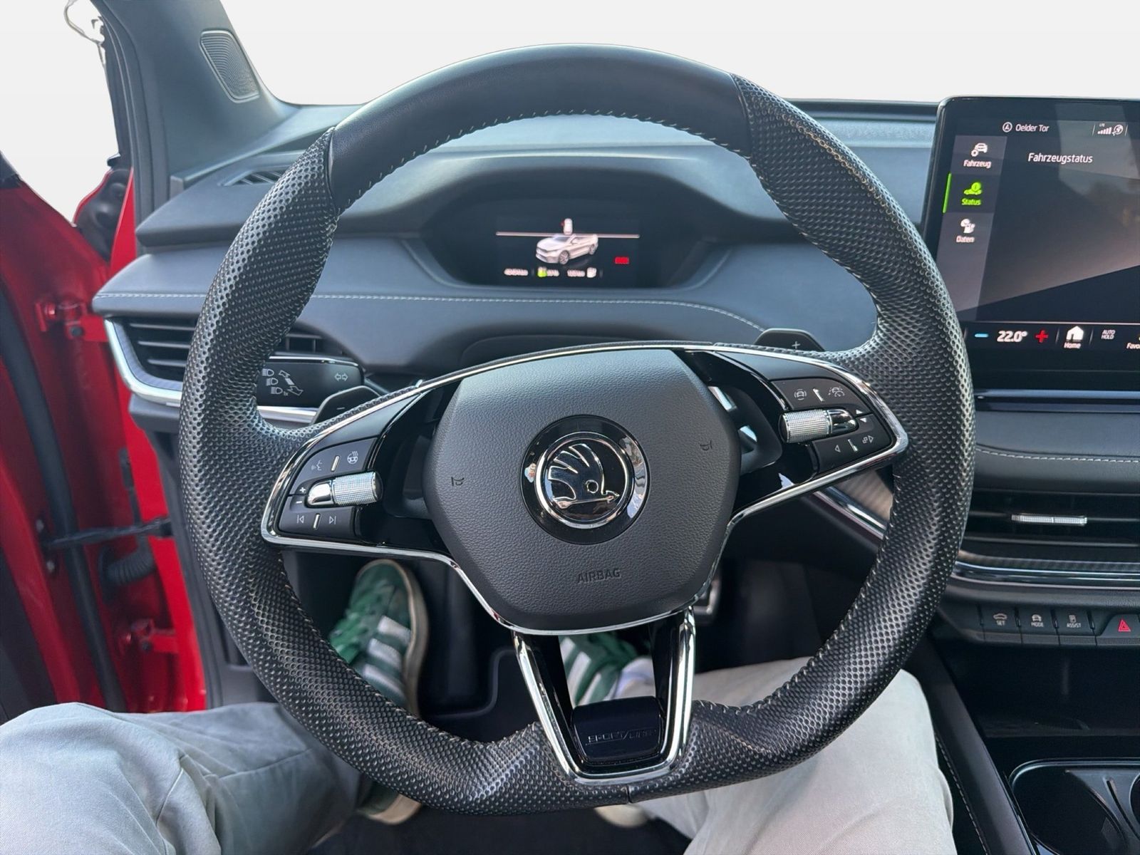 Fahrzeug autohaus mense Fahrzeugabbildung SKODA Enyaq 80X Sportline 82kWh Batterie 195kW Elektro - mit KI generiert/bearbeitet
