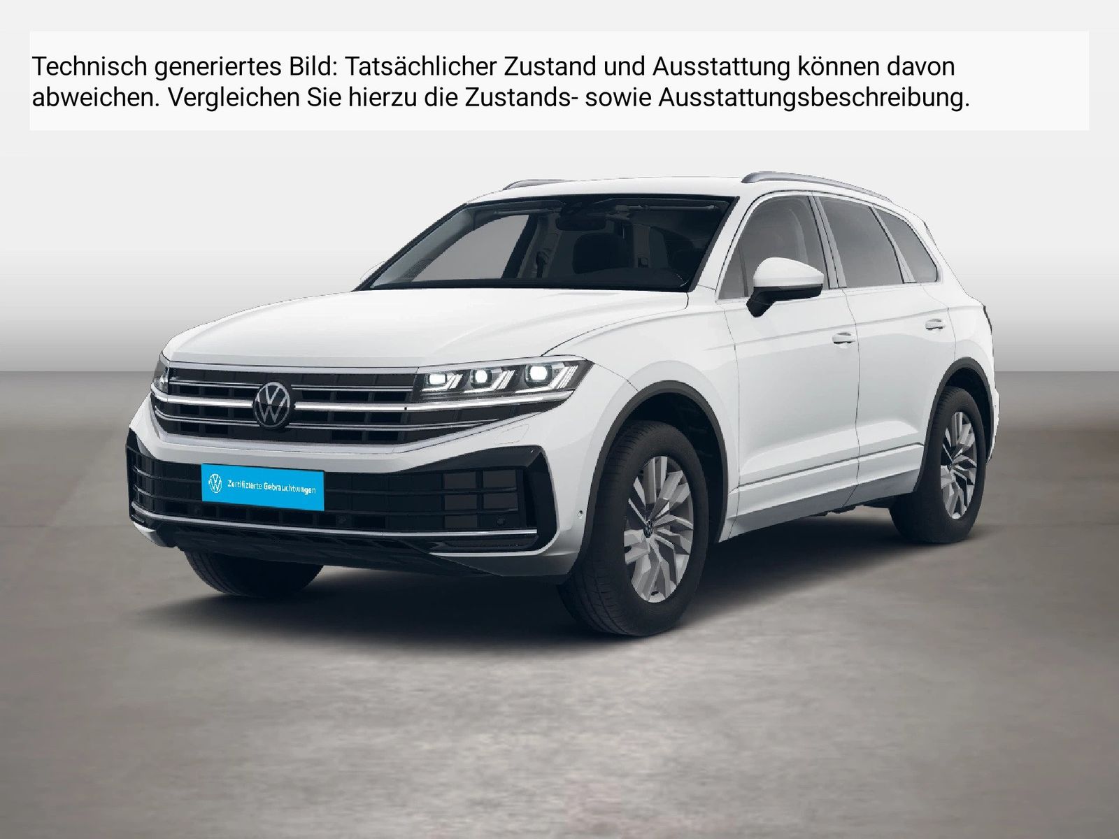 Fahrzeug autohaus mense Fahrzeugabbildung Volkswagen Touareg 3.0TDI DSG 4-motion Elegance IQ.Light LM - mit KI generiert/bearbeitet