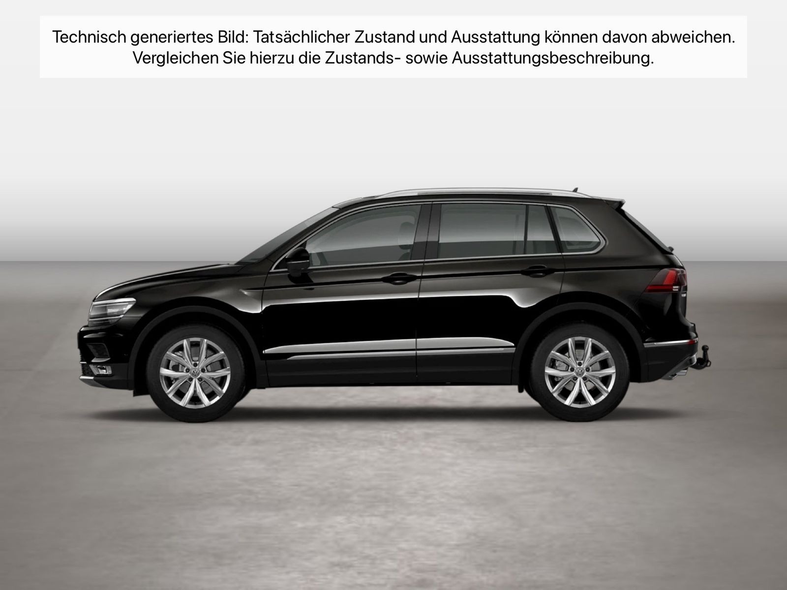 Fahrzeug autohaus mense Fahrzeugabbildung Volkswagen Tiguan 2.0 TDI 4Motion DSG Highline AHK HUD Pano - mit KI generiert/bearbeitet