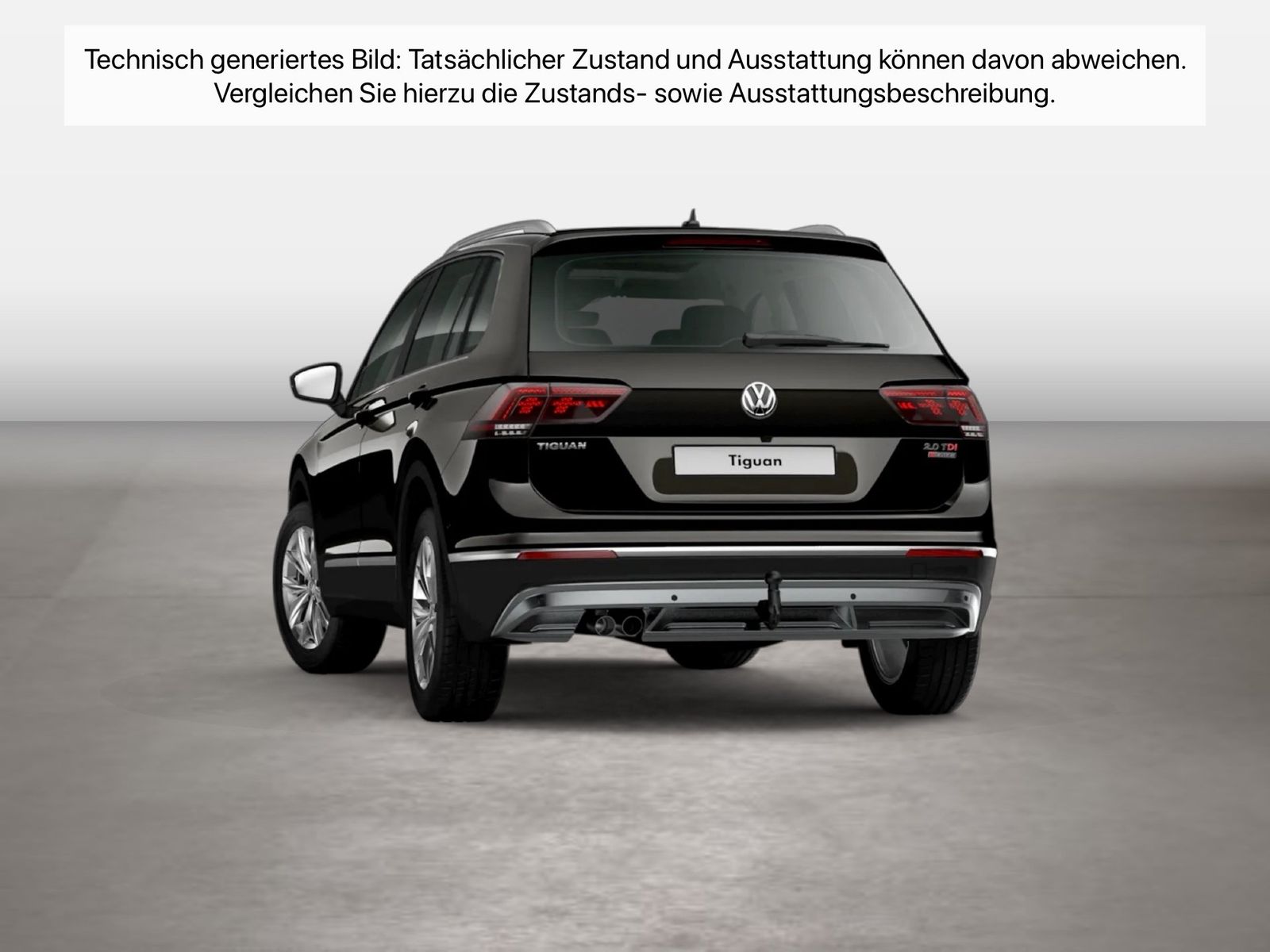 Fahrzeug autohaus mense Fahrzeugabbildung Volkswagen Tiguan 2.0 TDI 4Motion DSG Highline AHK HUD Pano - mit KI generiert/bearbeitet