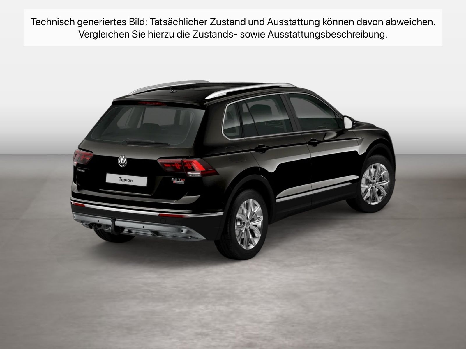 Fahrzeug autohaus mense Fahrzeugabbildung Volkswagen Tiguan 2.0 TDI 4Motion DSG Highline AHK HUD Pano - mit KI generiert/bearbeitet