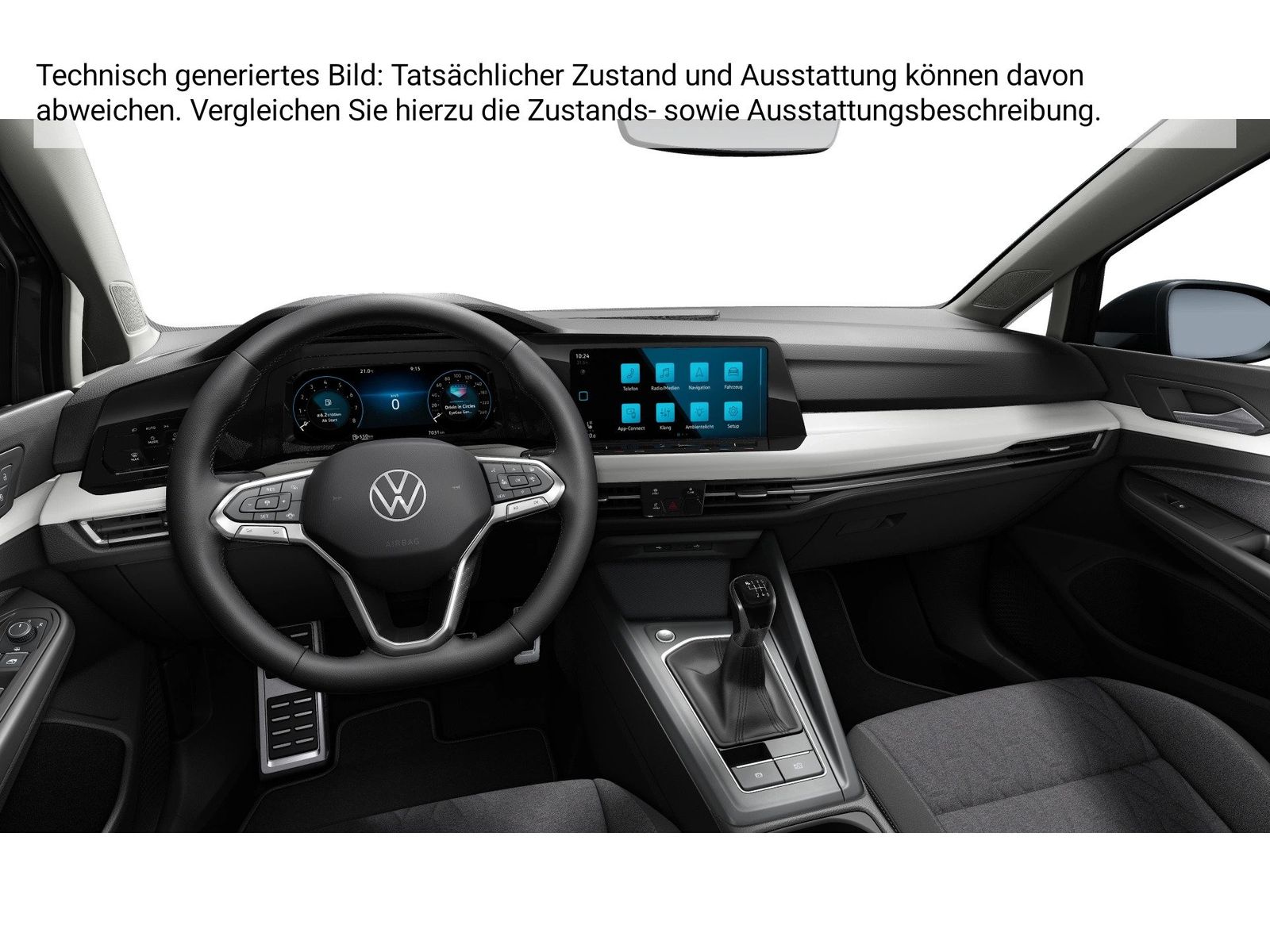 Fahrzeug autohaus mense Fahrzeugabbildung Volkswagen Golf VIII 1.0S TSI Life Move CarPlay ACC LED PDC - mit KI generiert/bearbeitet