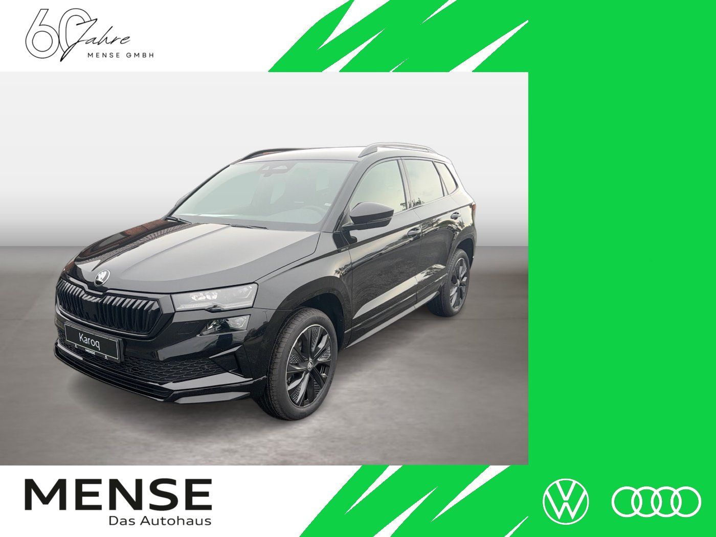 Fahrzeuge PKW autohaus mense SKODA Karoq Sportline 1.5l TSI 110kW 7-Gang-DSG Matrix - mit KI generiert/bearbeitet