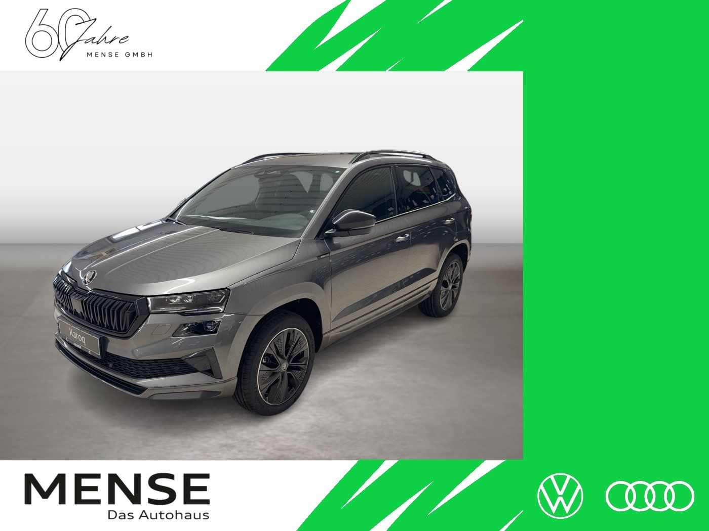 Fahrzeuge PKW autohaus mense SKODA Karoq Sportline 1.5l TSI 110kW 7-Gang-DSG Matrix - mit KI generiert/bearbeitet
