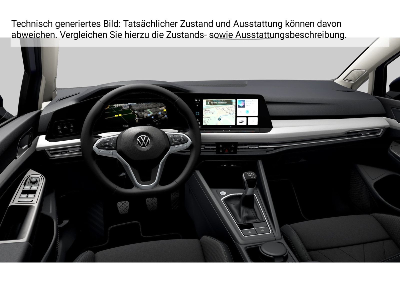Fahrzeugabbildung Volkswagen Golf VIII 1.5 TSI Life CarPlay h/k AHK Standhzg - mit KI generiert/bearbeitet