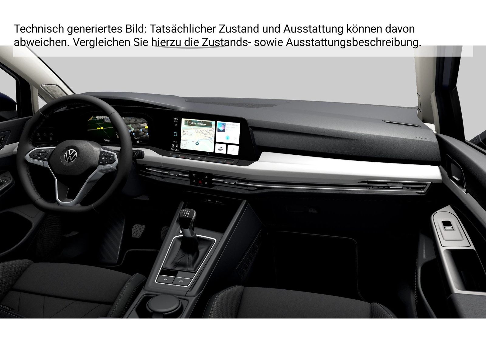 Fahrzeugabbildung Volkswagen Golf VIII 1.5 TSI Life CarPlay h/k AHK Standhzg - mit KI generiert/bearbeitet