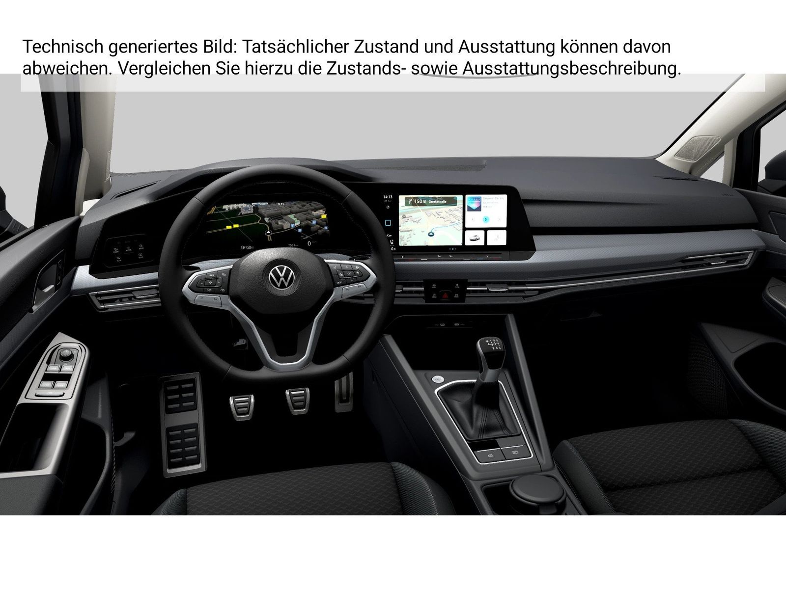 Fahrzeugabbildung Volkswagen Golf VIII 1.5 TSI Life Active CarPlay HUD 4xSHZG - mit KI generiert/bearbeitet