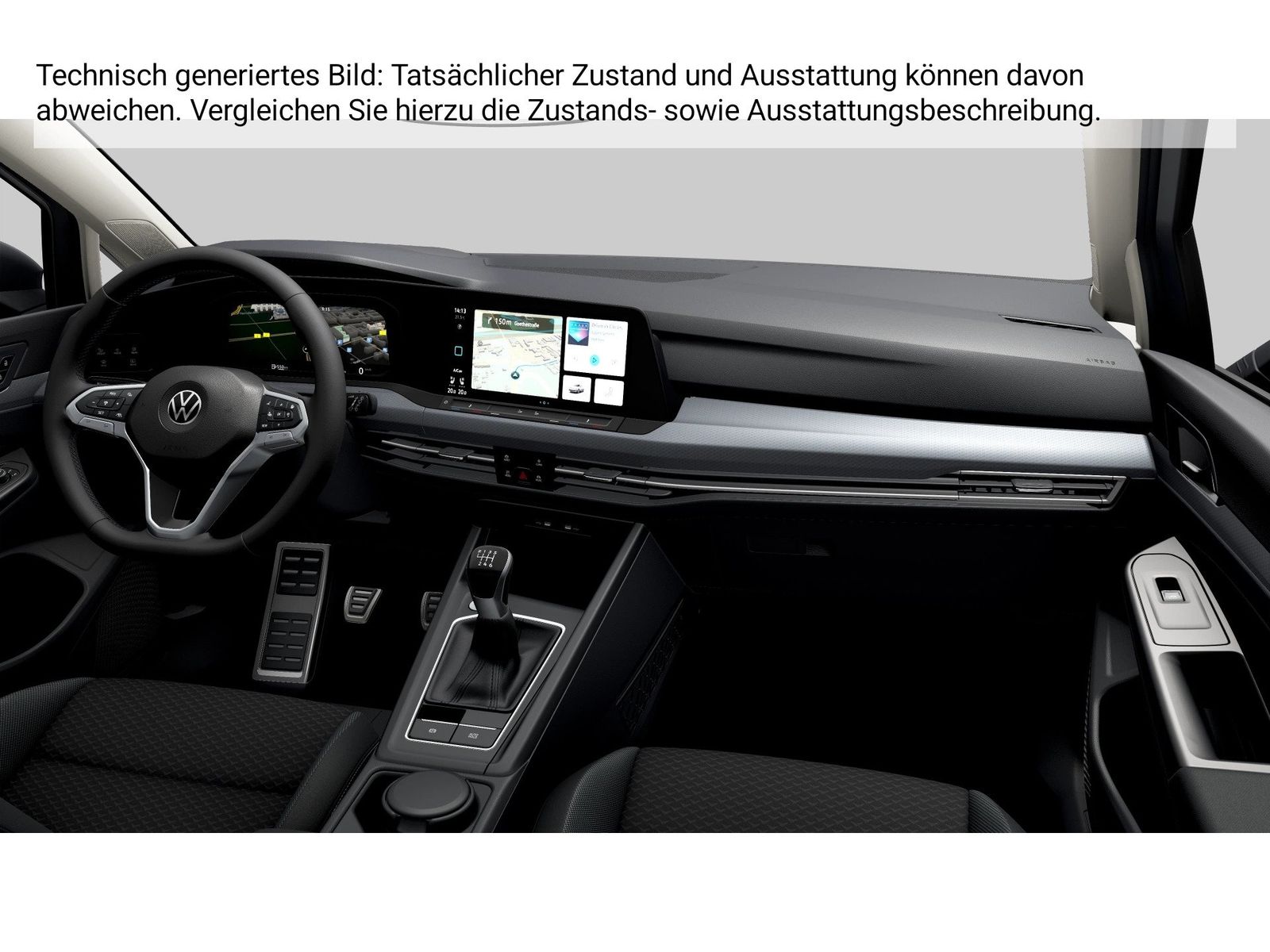 Fahrzeugabbildung Volkswagen Golf VIII 1.5 TSI Life Active CarPlay HUD 4xSHZG - mit KI generiert/bearbeitet