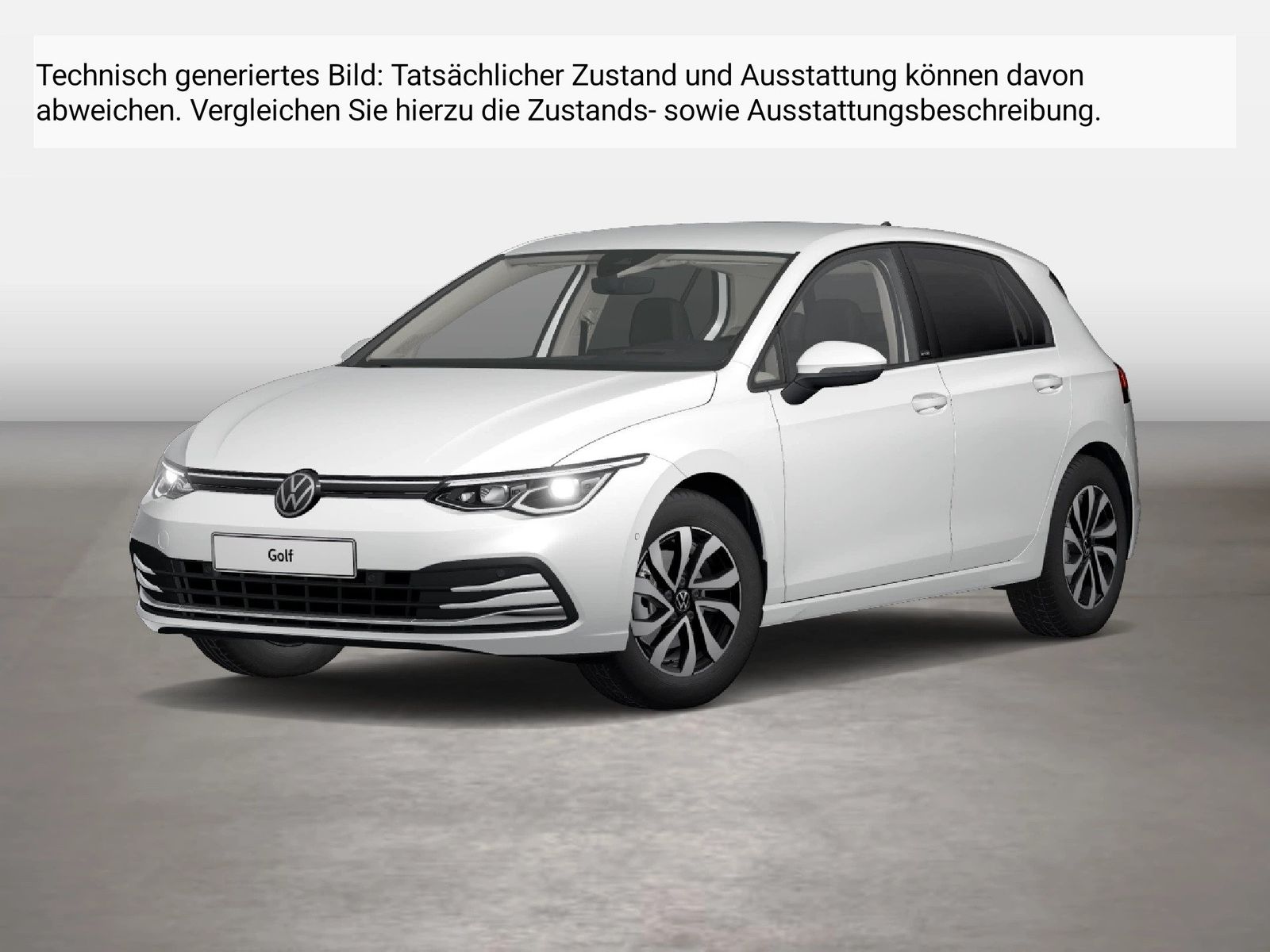 Fahrzeug autohaus mense Fahrzeugabbildung Volkswagen Golf VIII 1.5TSI Life Active CarPlay HUD 4xSHZG - mit KI generiert/bearbeitet