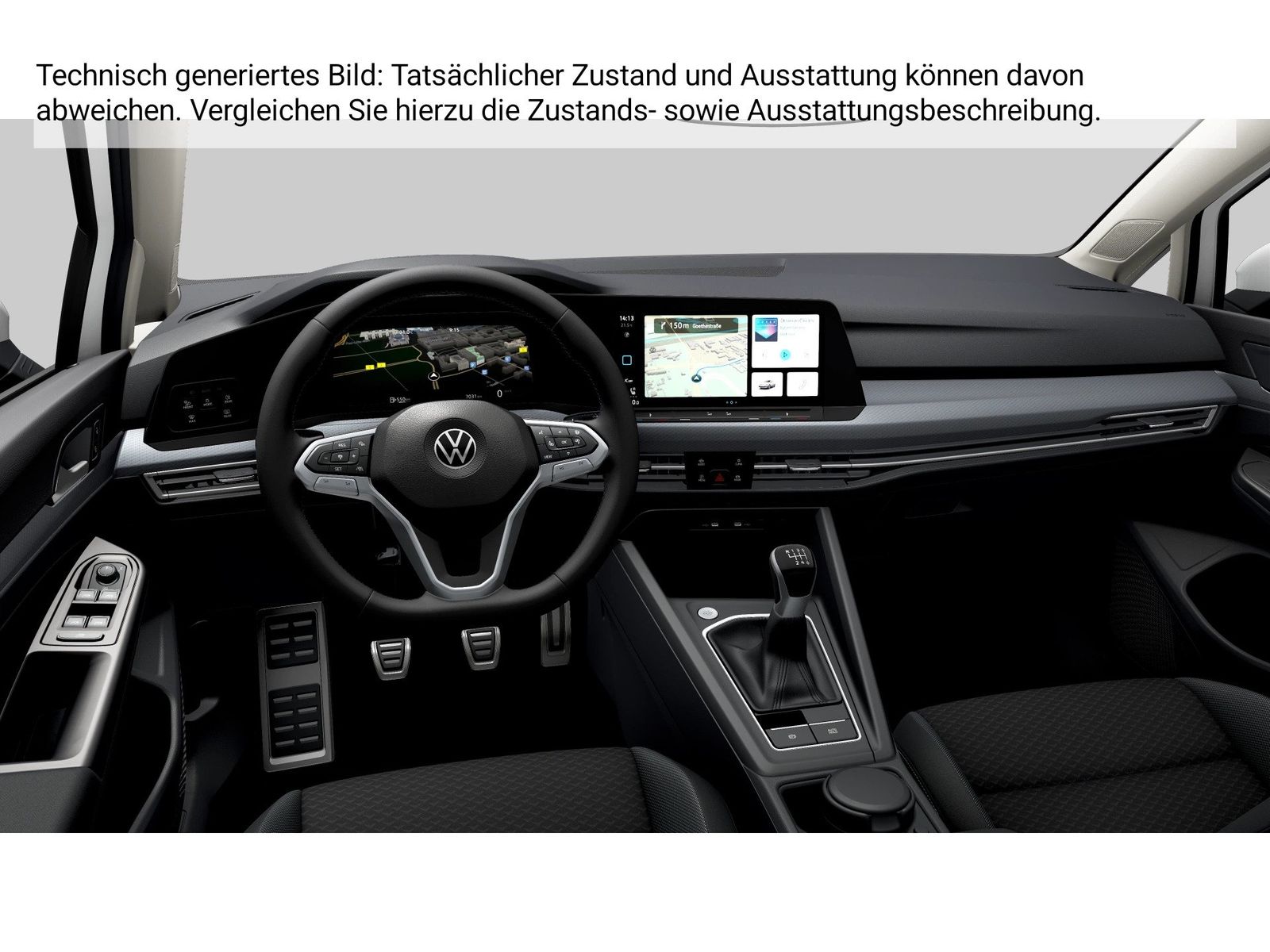 Fahrzeug autohaus mense Fahrzeugabbildung Volkswagen Golf VIII 1.5TSI Life Active CarPlay HUD 4xSHZG - mit KI generiert/bearbeitet