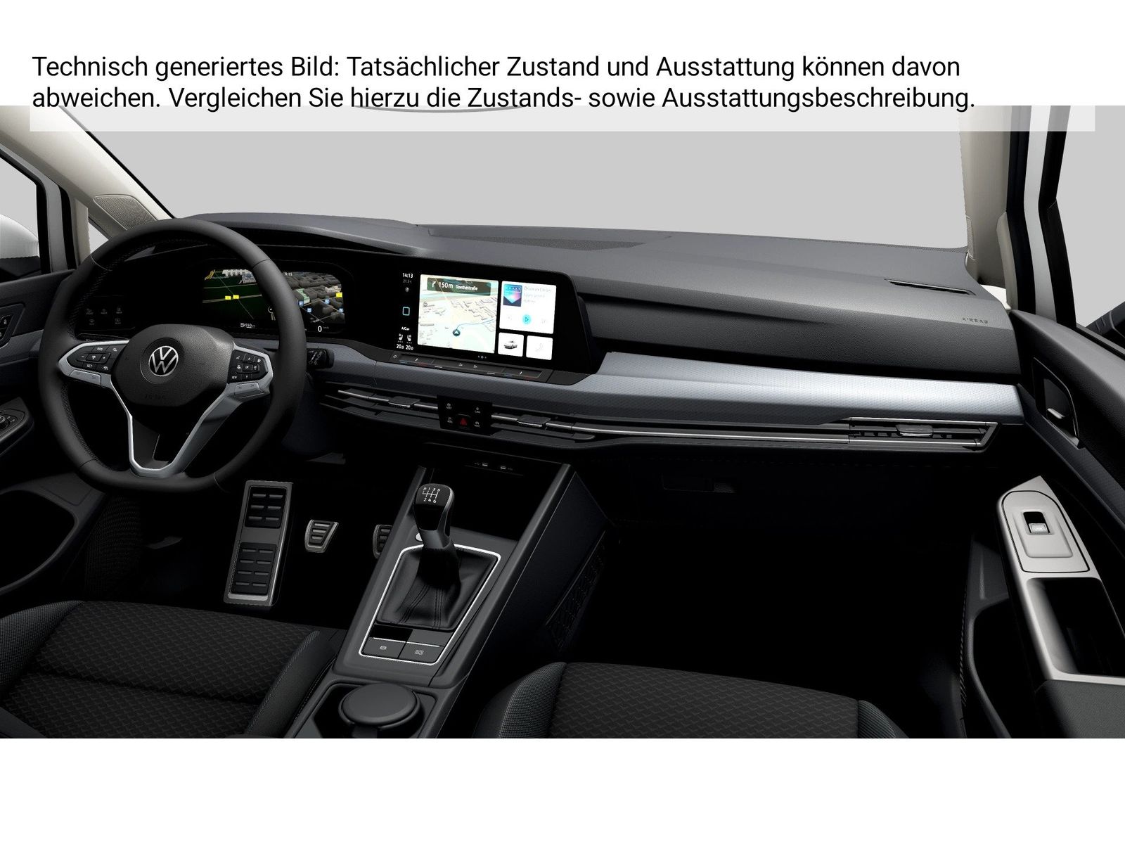 Fahrzeug autohaus mense Fahrzeugabbildung Volkswagen Golf VIII 1.5TSI Life Active CarPlay HUD 4xSHZG - mit KI generiert/bearbeitet