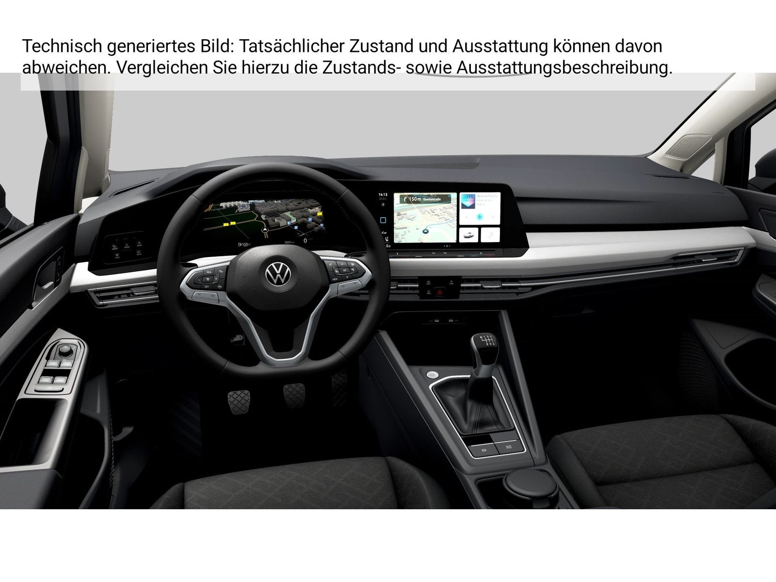 Fahrzeug autohaus mense Fahrzeugabbildung Volkswagen Golf VIII 1.5 TSI Life CarPlay LED Navi Kamera - mit KI generiert/bearbeitet