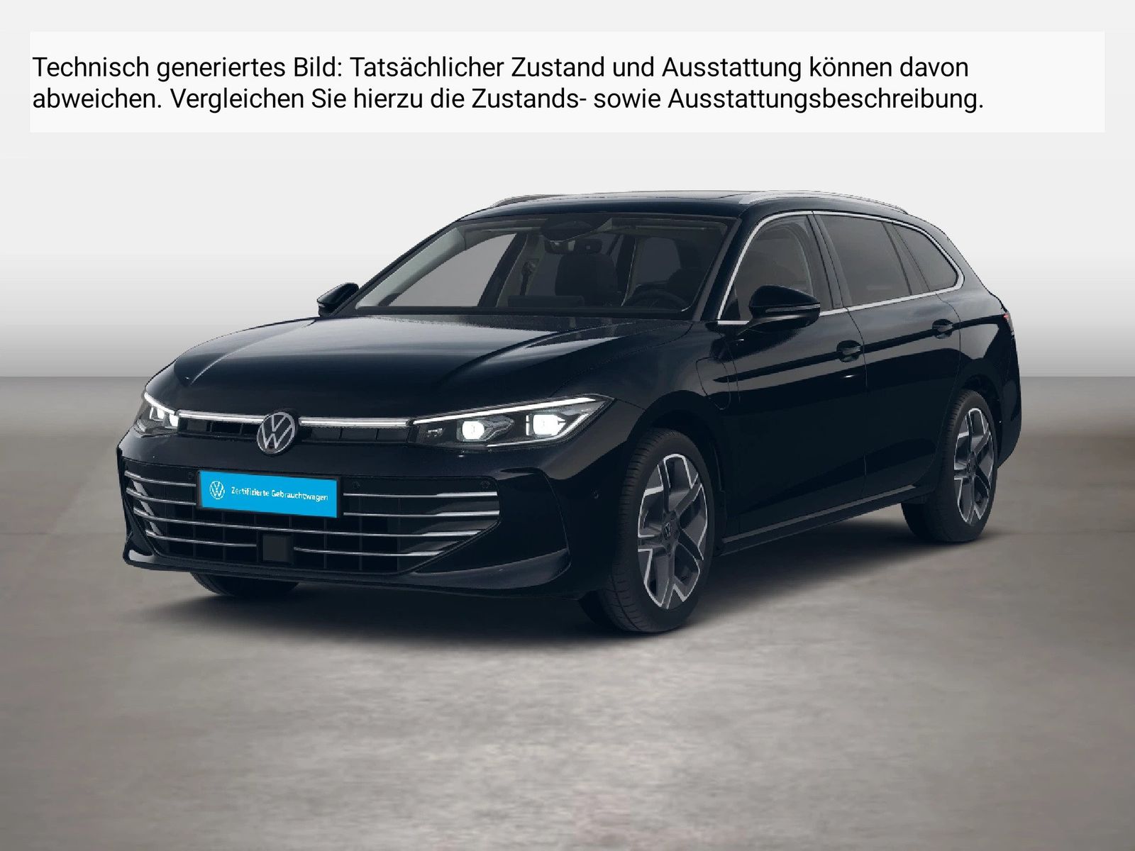 Fahrzeug autohaus mense Fahrzeugabbildung Volkswagen Passat Variant 1.5 eHybrid Elegance IQ.Light h/k - mit KI generiert/bearbeitet